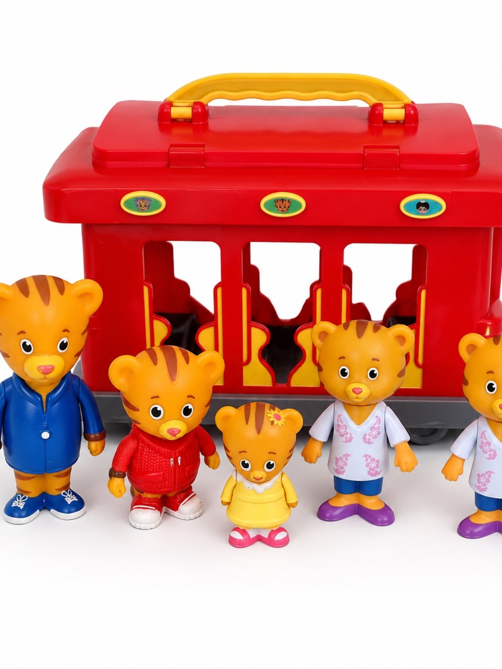 Daniel Tiger’s Neighborhood Trolley Playset + 5 Tiger Family Figures